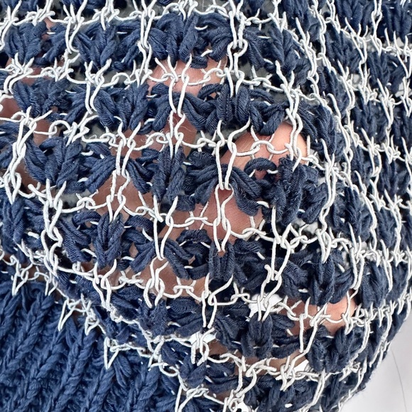 💙RAG & BONE Women's Blue Knit Mesh Sweater Size XS - Picture 5 of 5